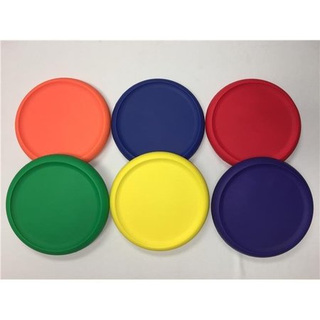 EVERRICH INDUSTRIES Everrich EVM-0006 8.75 Inch Soft and Friendly Flying Disc - Set of 6 Colors EVM-0006